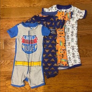 Short Zip Pajamas- Lot of 4